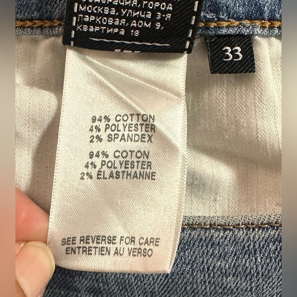 7 for All Mankind high-waisted slim kick flare jeans size 33 - Picture 7 of 7